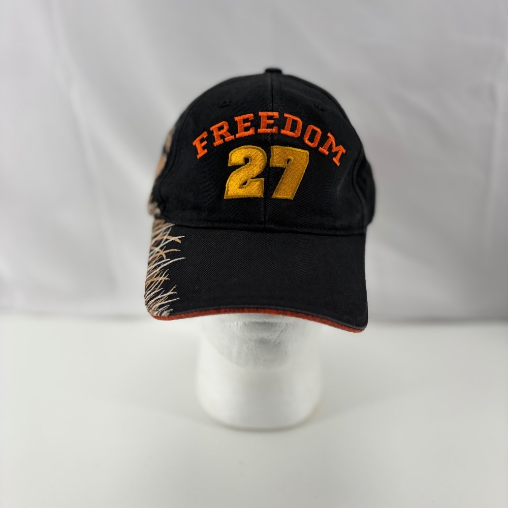 Shasta Wear Freedom 27 2nd Amendment Hat Black Eagle Elk Embroidered BB Cap